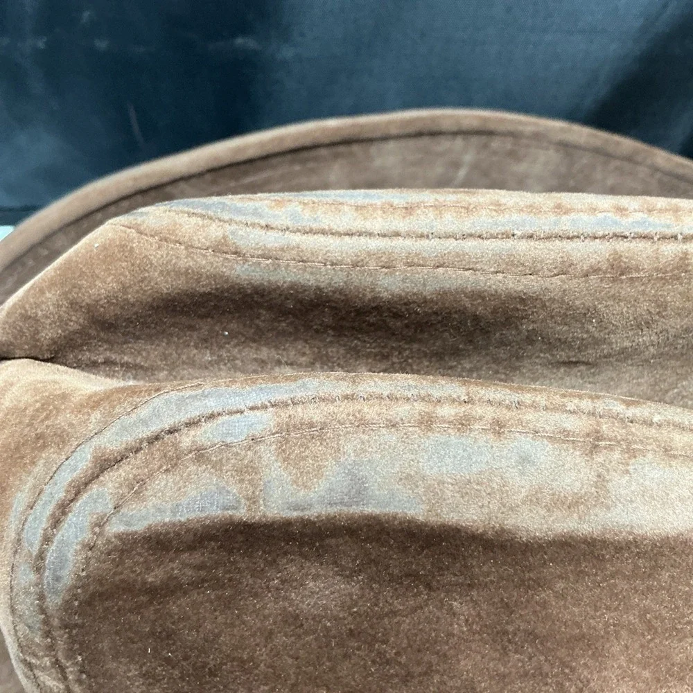 Vintage Longhorn by YA XL Cowboy Hat Distressed Brown Cotton Rayon Feather Band